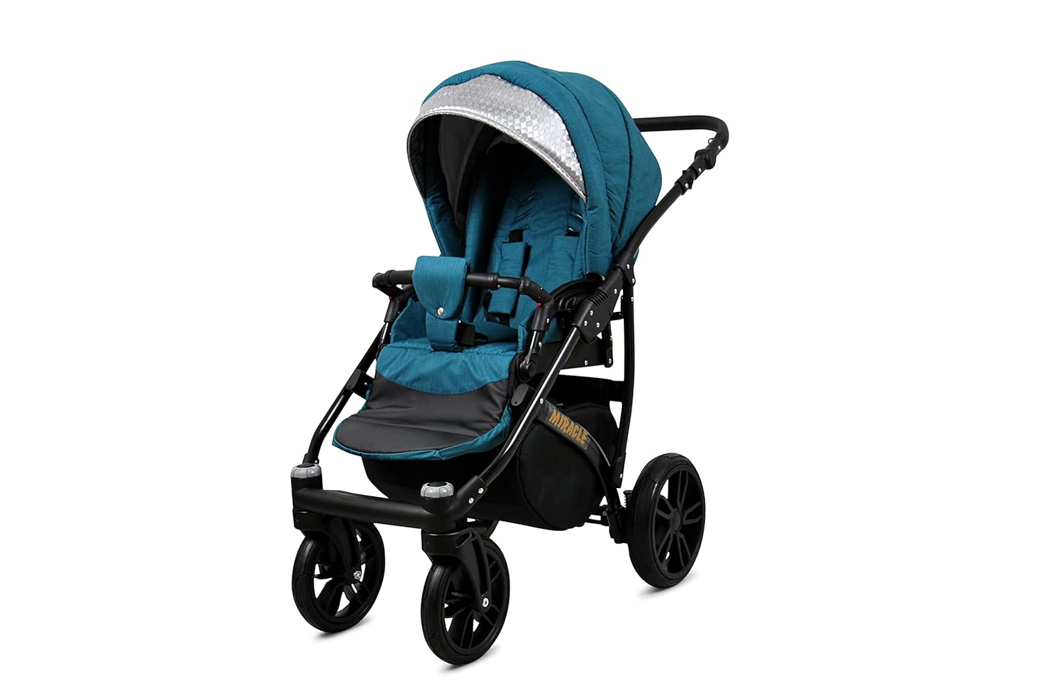 BabyLux® Bambimo Set Passeggino 3 in 1 - Optimal - incl. Navicella, Seduta Passeggino, Seggiolino Auto Ovetto - Seggiolino Auto - Set Passeggino - Passeggino Combinato con Borsa Fasciatoio, Parapioggia ecc.