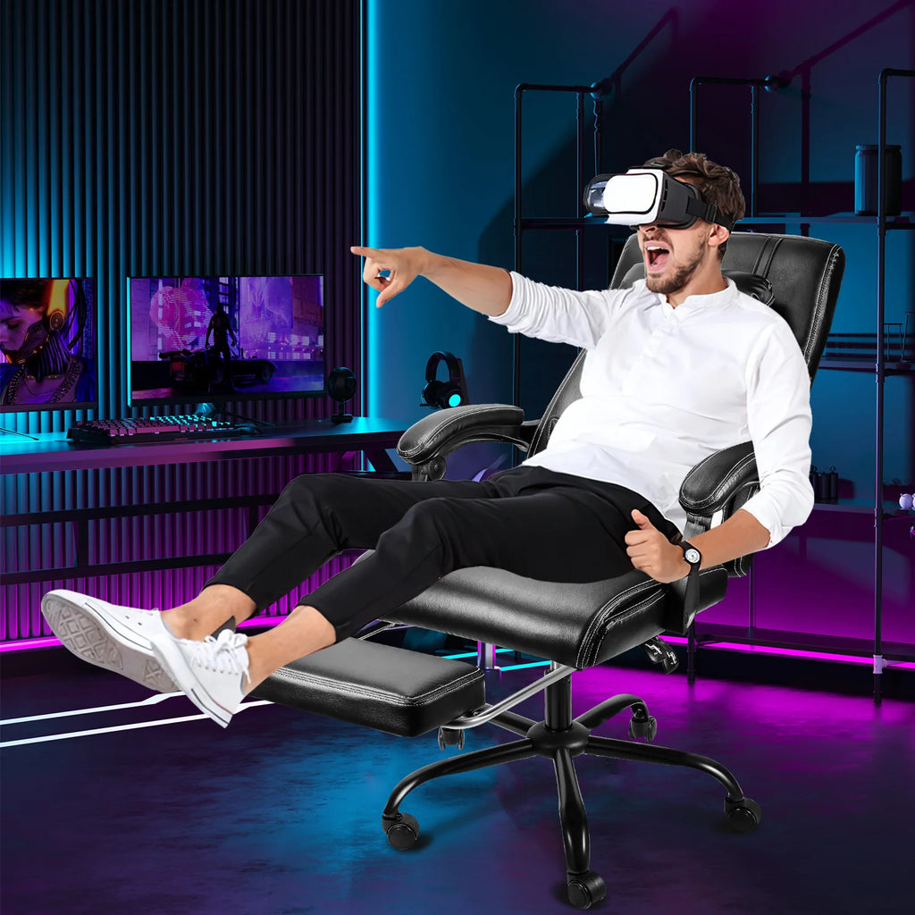 Sonnewelt Drehstuhl Hhenverstellbar Bürostuhl 360° frei Drehbar mit Lendenkissen