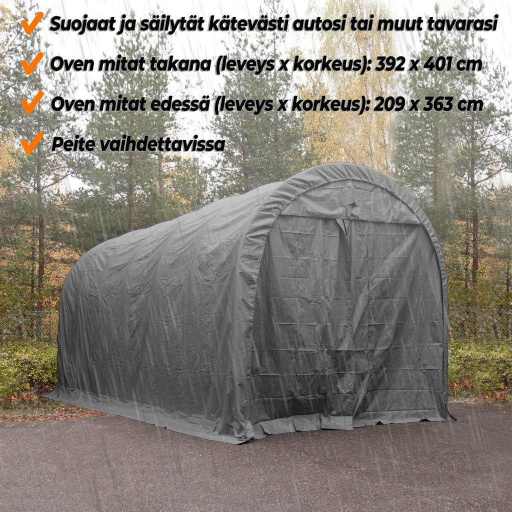 Fornorth Tendone 4x8m, grigio scuro