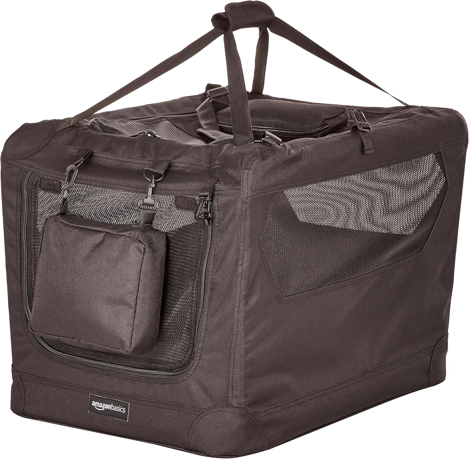 Amazon Basics – Morbida borsa pieghevole per animali domestici, 30 pollici/76,2 cm, grigia