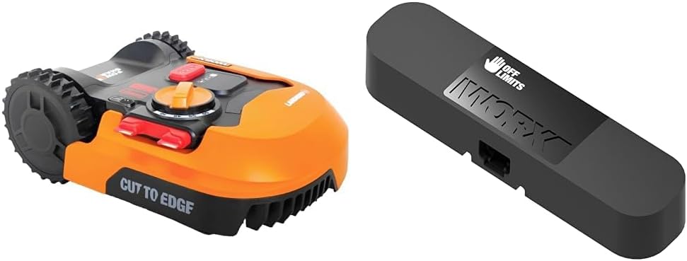 WORX Landroid Plus WR165E Mhroboter mit Begrenzungskabel für Grten bis 500m (AIA Navigation, App Steuerung, WLAN, Bluetooth und schwimmendem Mhwerk - max Steigung: 35%)