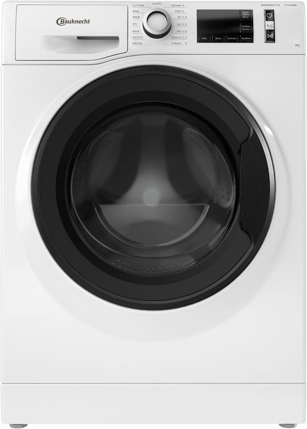 Bauknecht W Active 8A Lavatrice a carica frontale/ 8kg/ potente rimozione delle macchie/ programmi a vapore/ opzione Steam Hygiene/ classe di efficienza energetica A/ funzione Stop&Add/ motore ProSilent [Classe energetica A]