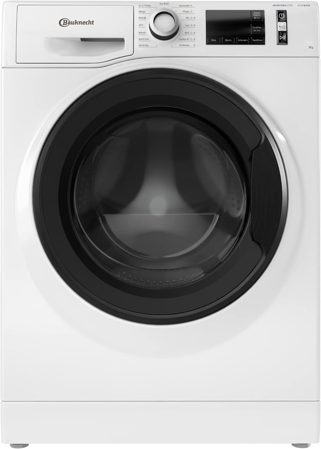 Bauknecht W Active 8A Lavatrice a carica frontale/ 8kg/ potente rimozione delle macchie/ programmi a vapore/ opzione Steam Hygiene/ classe di efficienza energetica A/ funzione Stop&Add/ motore ProSilent [Classe energetica A]