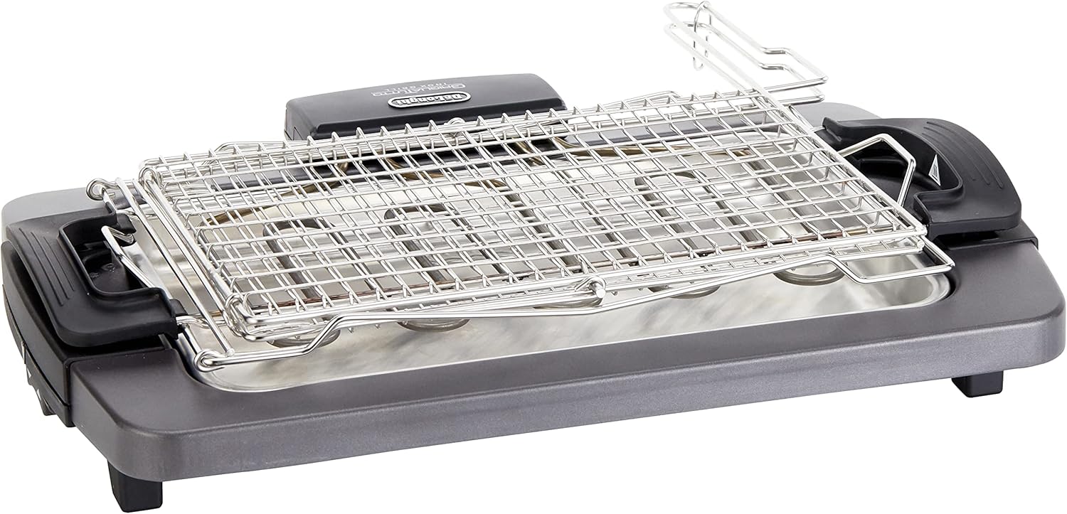 De'Longhi 0126178012 Bq 80.X Griglia da tavolo, plastica, grigio