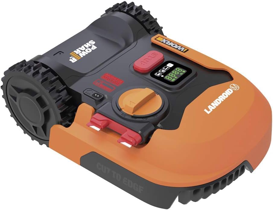 WORX Landroid Vision M600 Robot rasaerba WR206E.1 per giardini fino a 600m - Robot tagliaerba intelligente senza filo perimetrale - WLAN & Bluetooth - prevenzione attiva degli ostacoli con tecnologia AI - controllo tramite APP