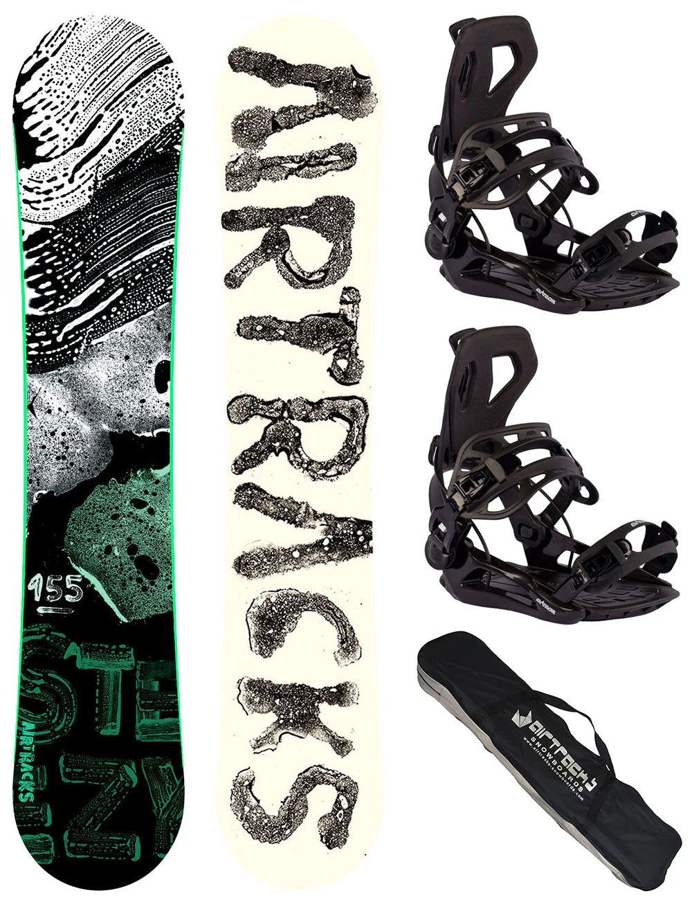 Set snowboard uomo Steeze Hybrid Rocker + attacchi snowboard Master Pro + borsa snowboard
