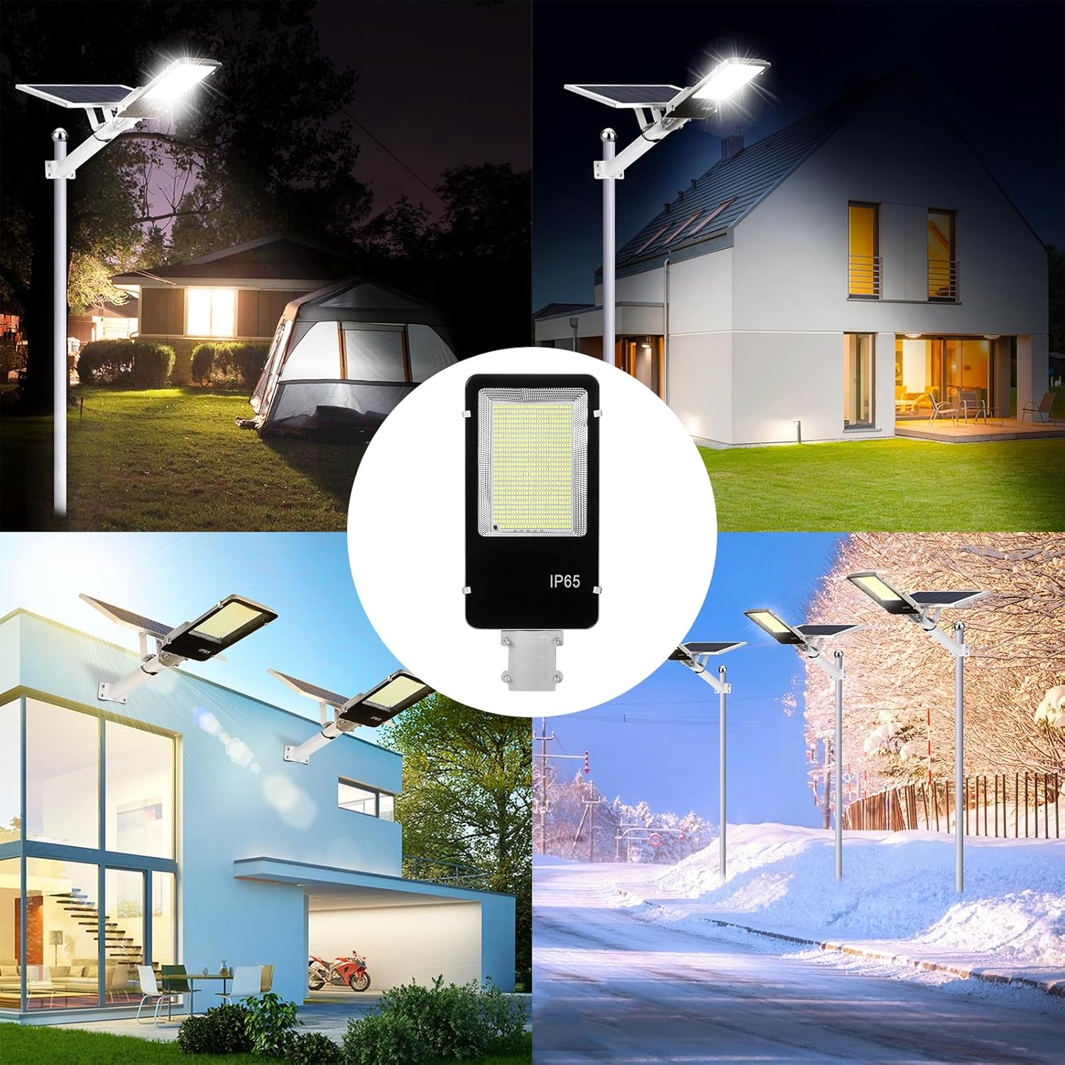 BTTO Solarlampen für Außen mit Fernbedienung,6500K Solar LED Strahler mit 180° Beleuchtungsbereich,IP65 Wasserdichte Dimmbare Solarleuchten Gärten,Wegeleuchten Outdoor für Wand Straße Garage