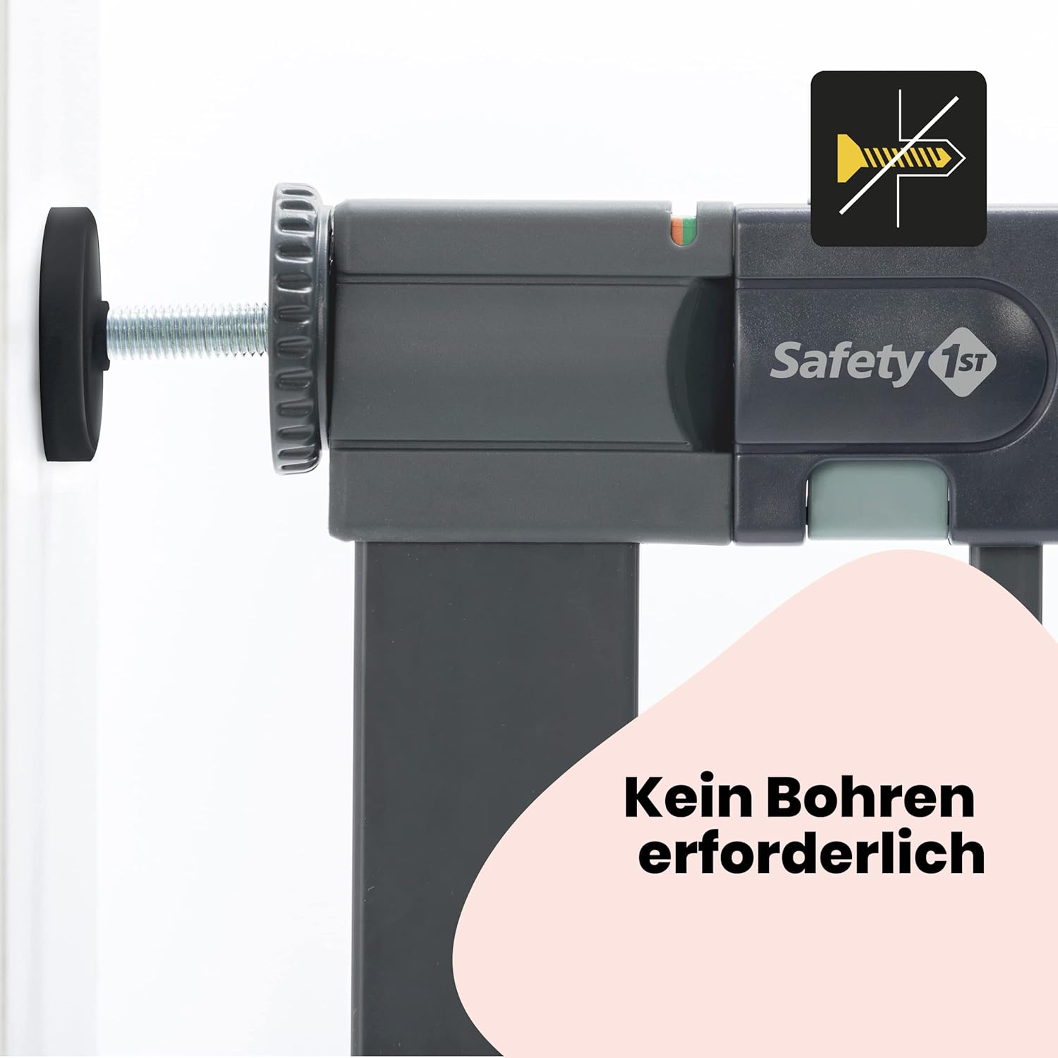 Safety 1st Easy Close Extra Tall, extra hohes (91 cm) Sicherheitsgitter aus Metall, druckfest, ideal für Kinder und Haustiere, mit einer Breite, die sich von 73 auf 80 cm ausdehnen lsst, wei