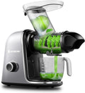 【Neues】Entsafter AOBOSI-Slow juicer mit 2 Geschwindigkeitsstufen-Entsafter gemüse und obst mit 8 stufiger Schnecke-Saftpresse mit Reinigungsbürste&2 Bechern-Obstpresse mit Reversierfunktion