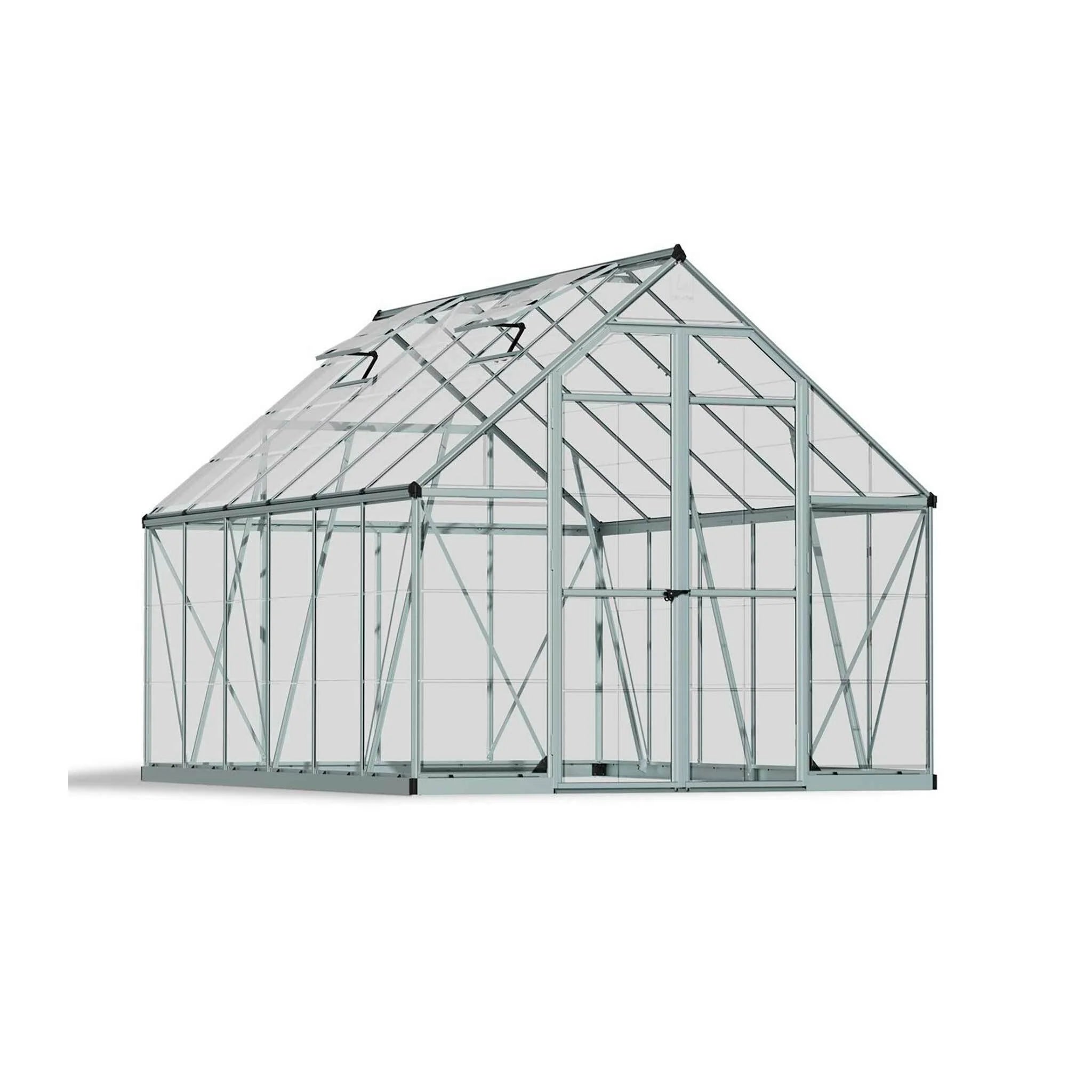 Serra Palram-Canopia Octave, 8,9m², 8x12, argento
