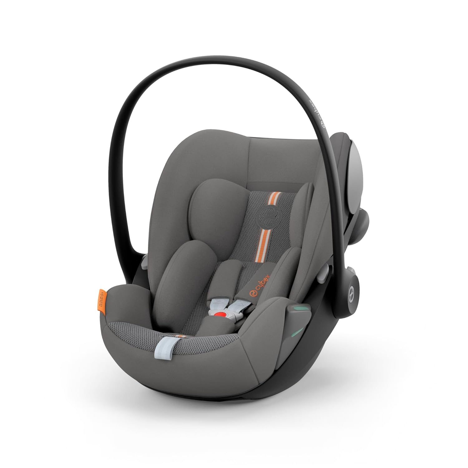 CYBEX Gold Seggiolino auto Cloud G i-Size Plus, Include riduttore per neonato, Dalla nascita fino a ca. 24 mesi, Per bambini da 40 cm a 87 cm, Max. 13 kg, Lava Grey