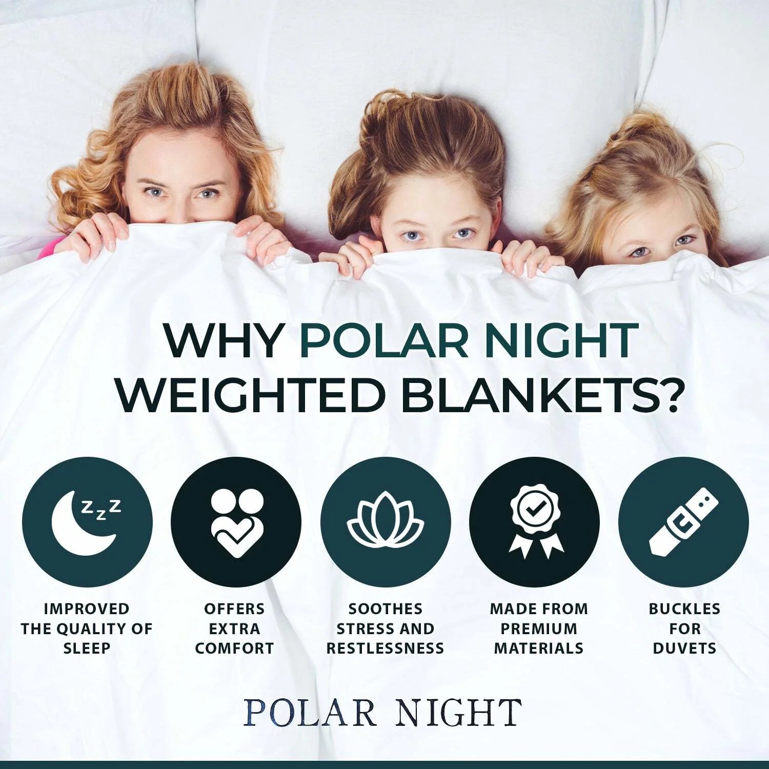 Polar Night Coperta Ponderata, 200x220cm (12-16kg)