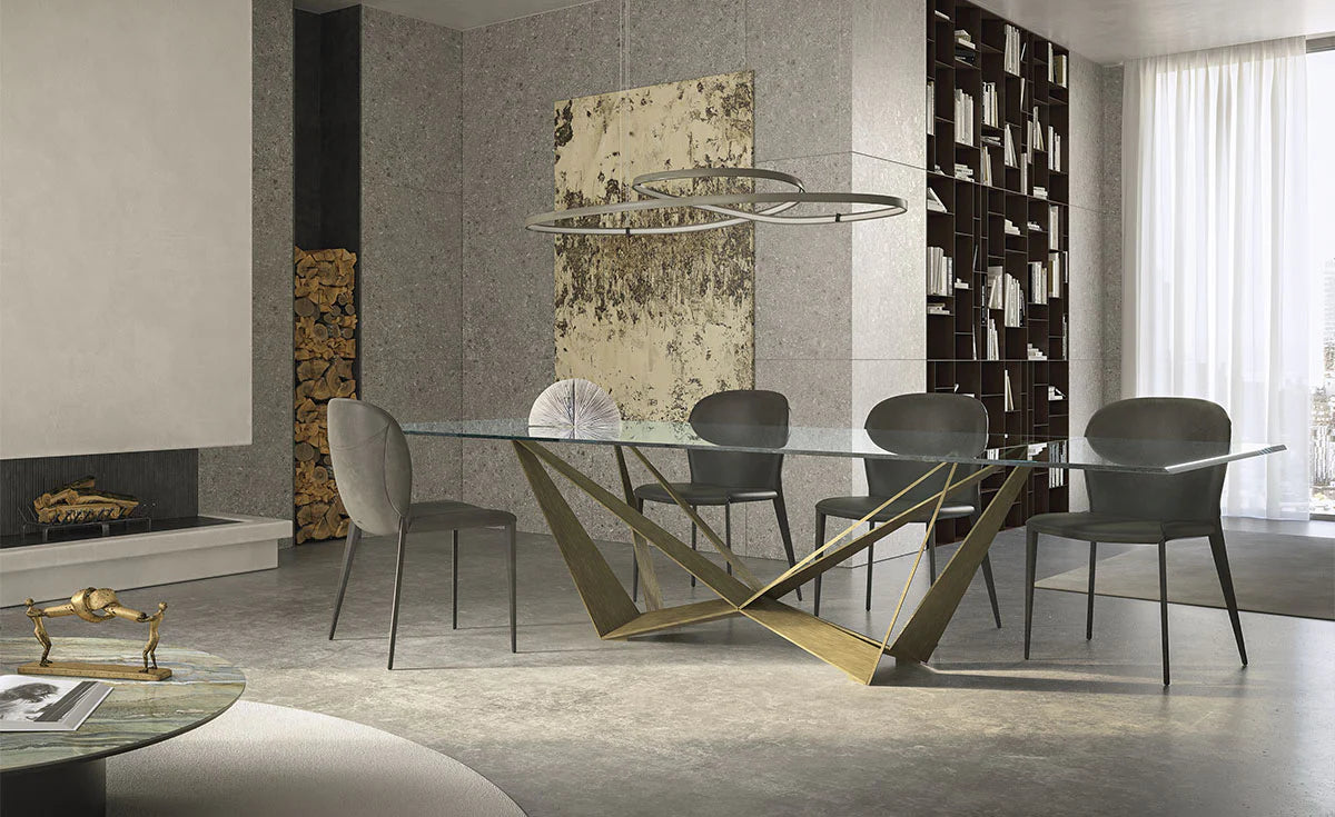 Cattelan Italia Tavolo da pranzo Skorpio Glas, rettangolare