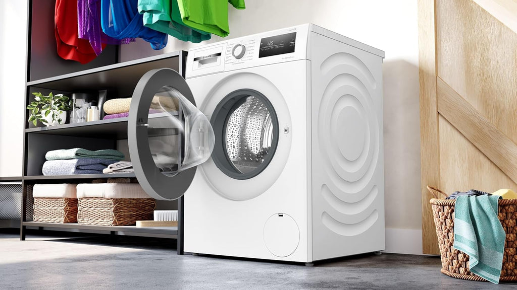 BOSCH WAN28127 Lavatrice Serie 4, a carica frontale, capacità 8 kg, 1400 giri/min, Iron Assist, Active Water Plus, EcoSilence Drive, Speed Perfect, bianco, 60 cm