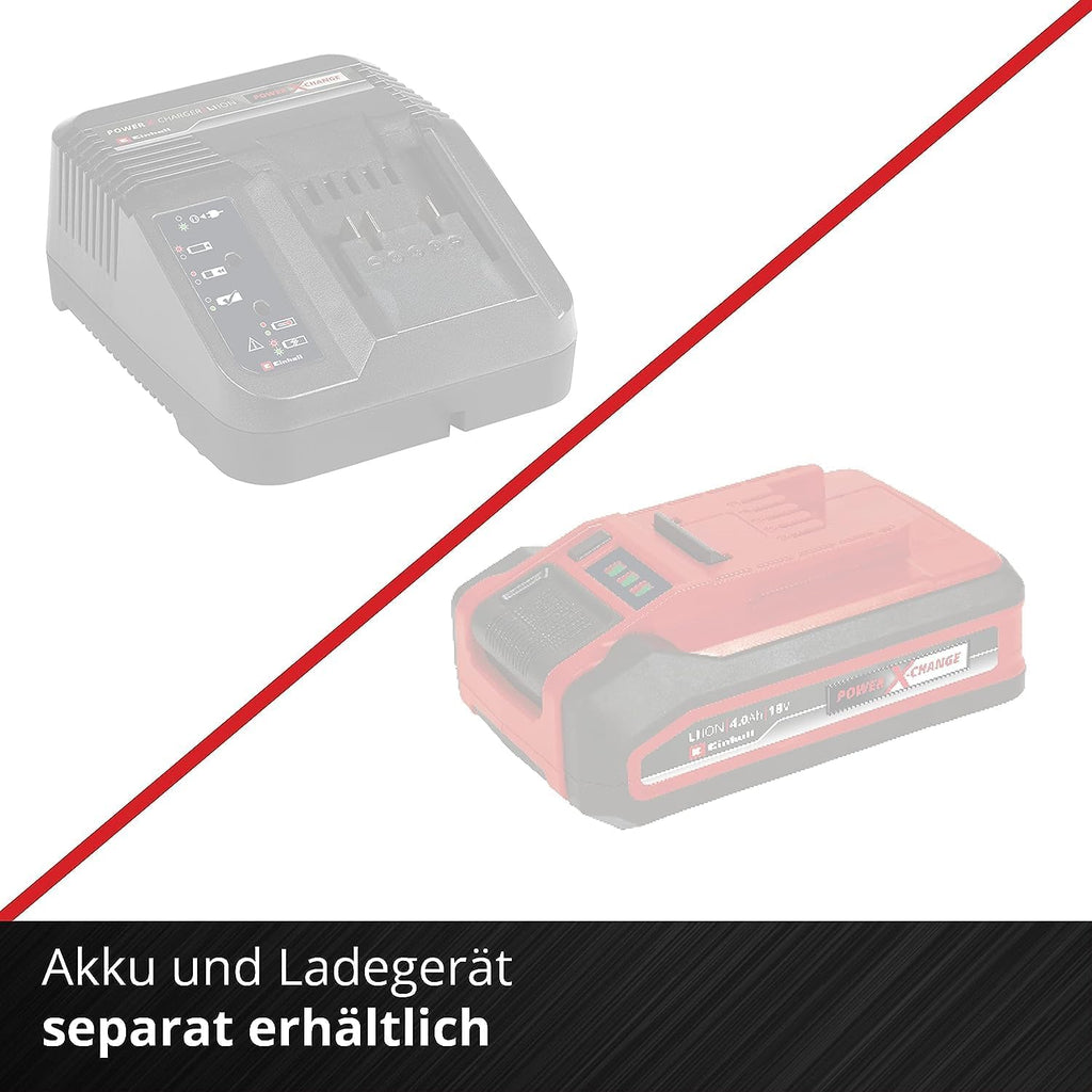 Aspiratore soffiatore per foglie a batteria Einhell GE-CL 36 Li E-Solo Power X-Change (Ioni di litio, 2 x 18 V, velocità aria 210 km/h, motore senza spazzole, sacco raccolta da 45 l, tracolla, senza batteria e caricabatteria)
