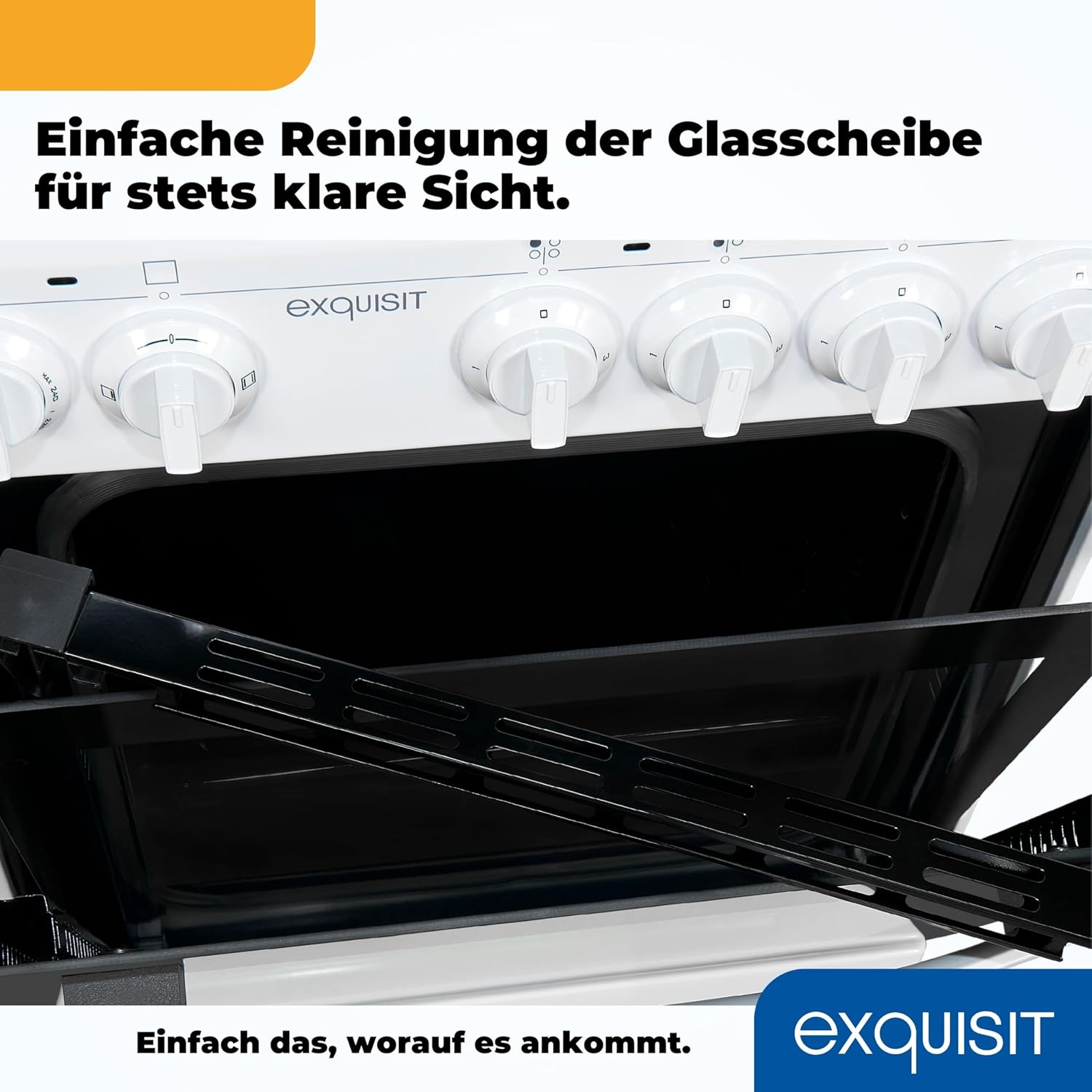 Cucina autonoma squisita, Cucina autonoma larghezza 50 cm, Piano cottura a piastre, Facile da usare, Vano cottura 48 l, Cucina elettrica 50 cm, EH9-3-090 bianca