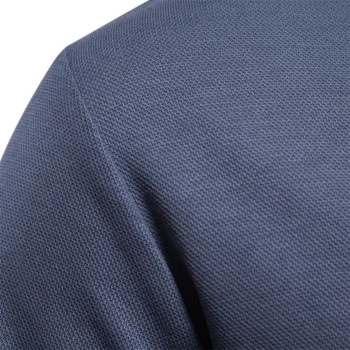 Langrmelige Polo-Bluse für Mnner