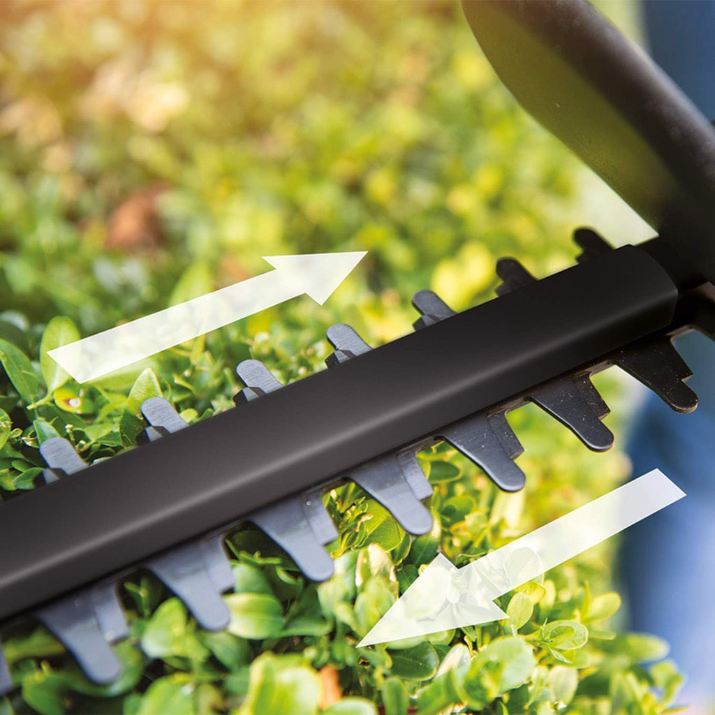Bosch Akku Heckenschere EasyHedgeCut 18-45 (2 Akkus 2,0 Ah, 18-Volt-System, Messerlänge 45 cm, im Karton)