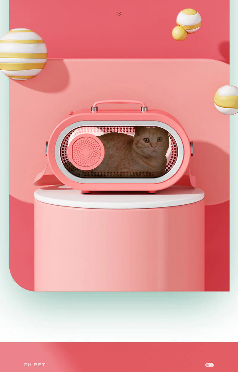 RetroCat - Stylische Katzentransporttasche im Retro-Look für elegante Ausflüge