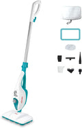 Polti PTEU0292 Vaporetto SV240 Scopa a vapore con pulitore a vapore integrato, uccide ed elimina il 99,9%* di virus, germi e batteri, Bianco/Verde