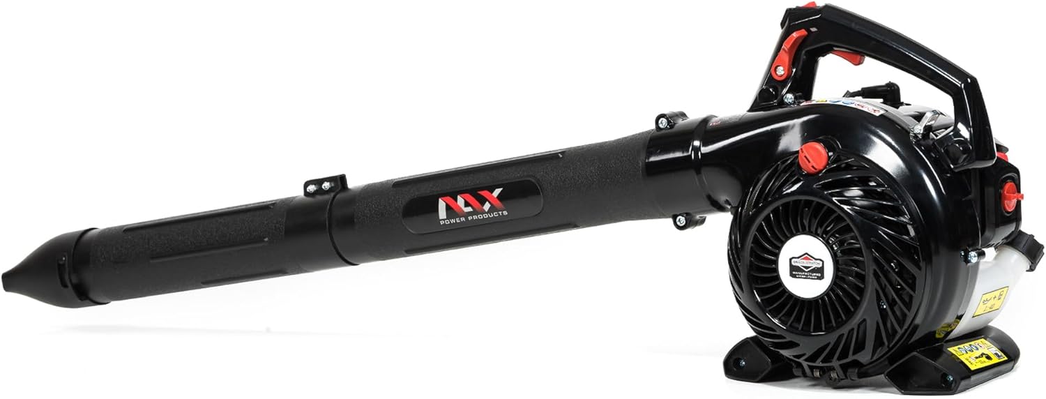 NAX Power Products Soffiatore/Aspiratore a Benzina NAX 950V Motore 25 cm3 0,75kW Sacco Raccolta 40l Prodotto con licenza Briggs & Stratton