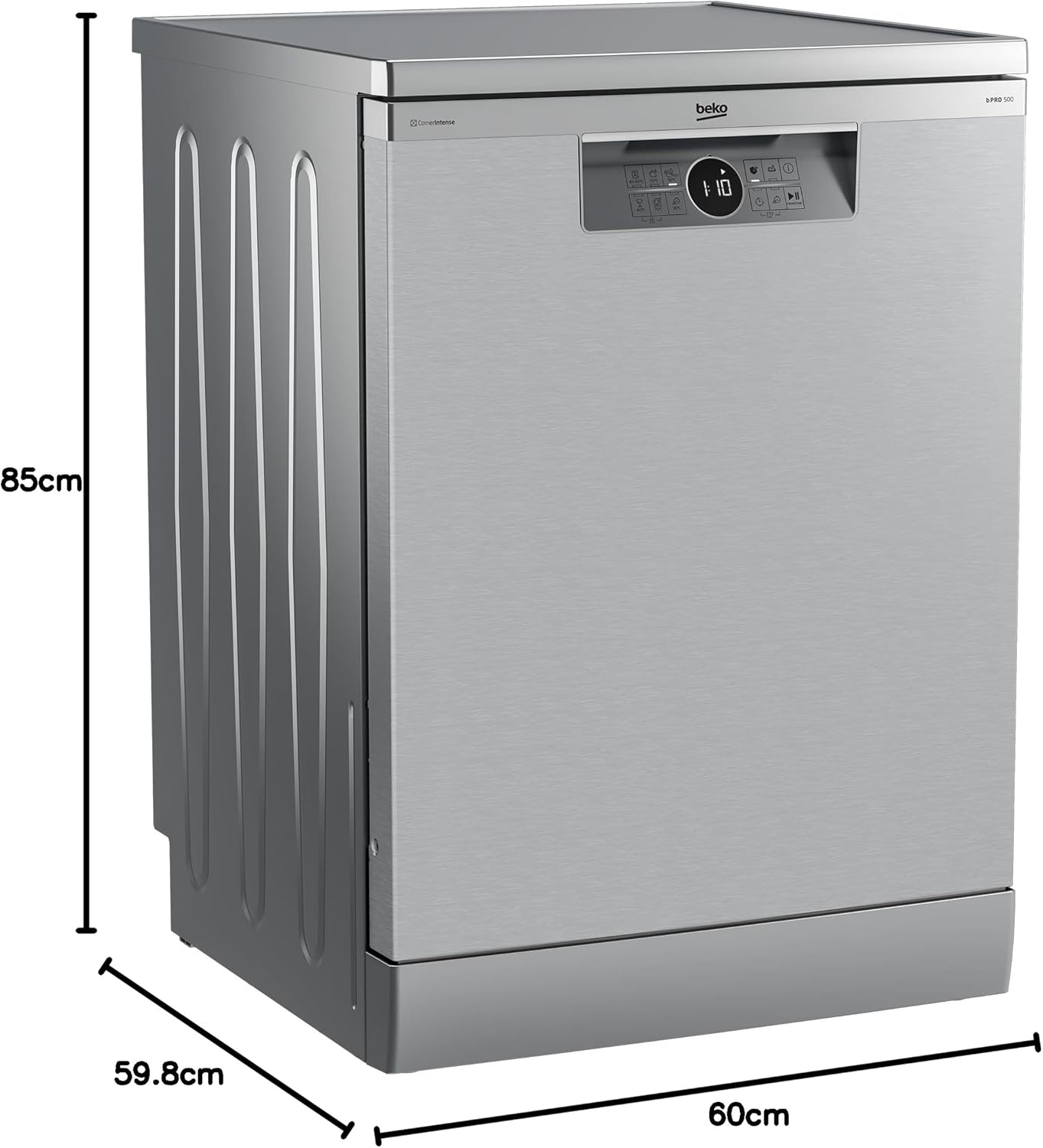 Beko BDFN26420W b300 Lavastoviglie a libera installazione, integrabile, 14 coperti, Motore ProSmart Inverter, TrayWash, HygieneIntense, 6 programmi, WaterSafe+, Bianco