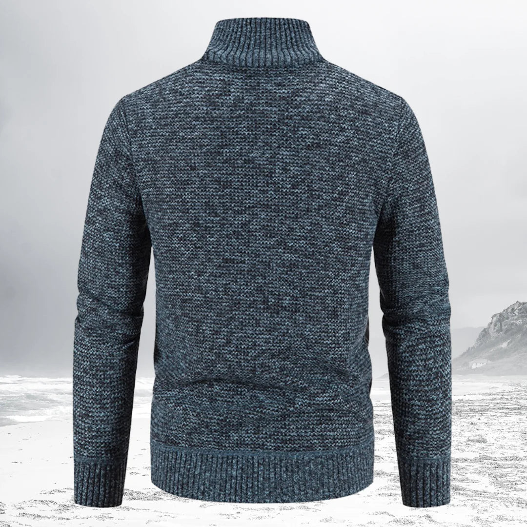 Gepaddeter Pullover mit Reiverschluss für Herren