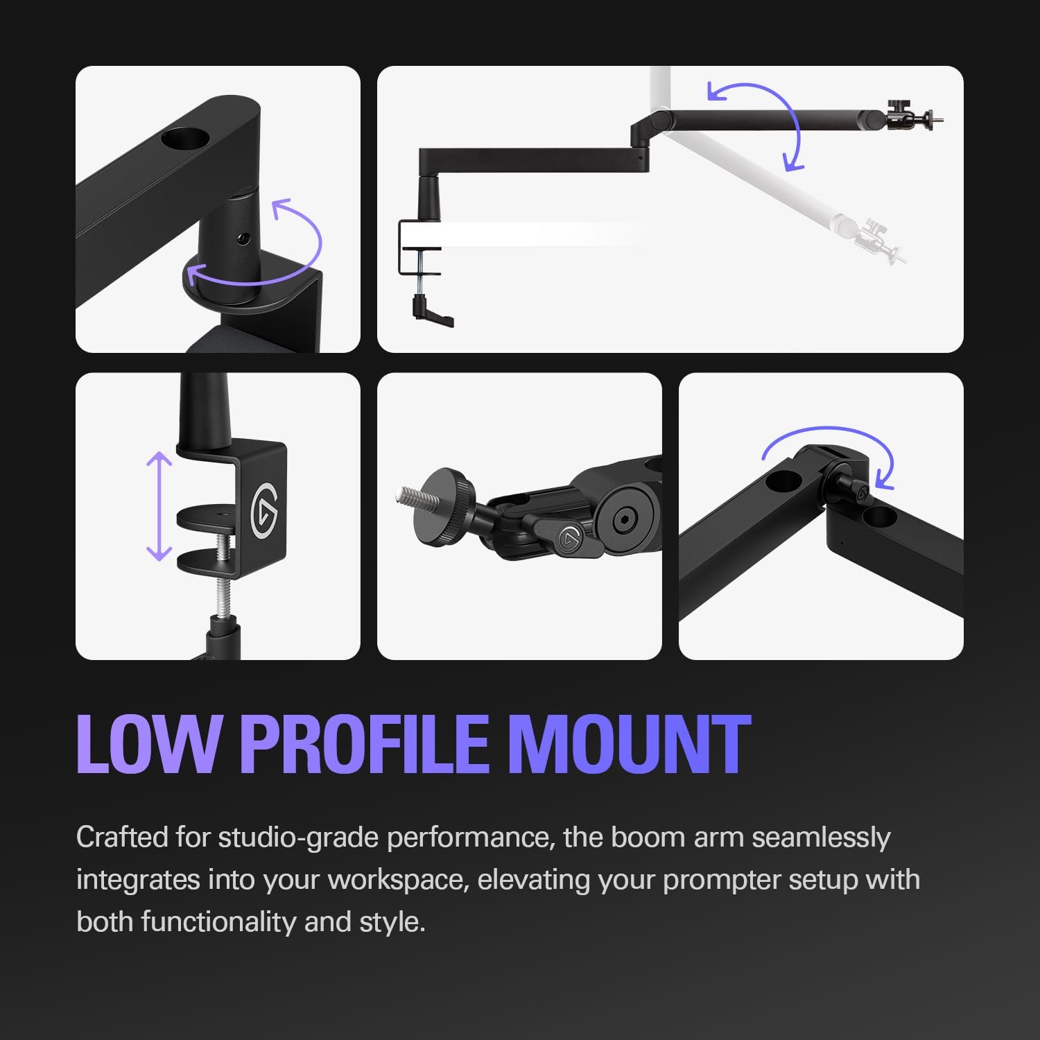 Elgato Prompter – Teleprompter mit integriertem Bildschirm für YouTube, Twitch, Zoom, Teams und mehr, unterstützt DSLR/Webcam/Smartphone, Drag&Drop-Monitoranzeige, funktioniert mit Mac/PC&Stream Deck