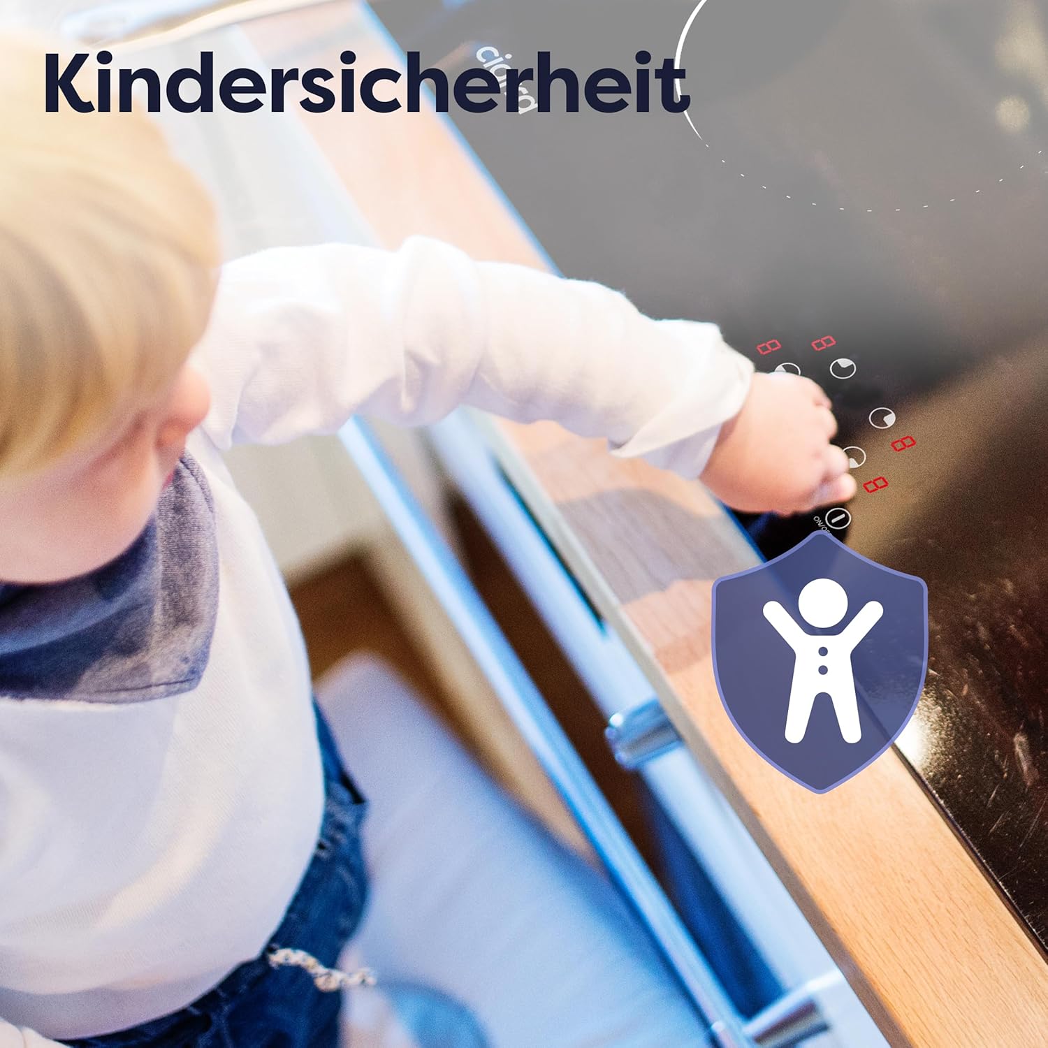 Ciarra CABBIH4-C 4 Zonen Einbau Induktionskochfeld 60cm Kochfeld Induktion Herdplatte Touch-Bedienung mit 4 Platten 9 Leistungsstufen Induktionskochplatte Timer 6000W