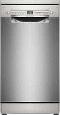 Bosch SPV2IKX10E Serie 2 Lavastoviglie smart a scomparsa totale, larghezza 45 cm, Cestello posate, Extra Asciugatura con la pressione di un pulsante, InfoLight punto luce rosso sul pavimento, AquaStop protezione dai danni causati dall'acqua, Bianco