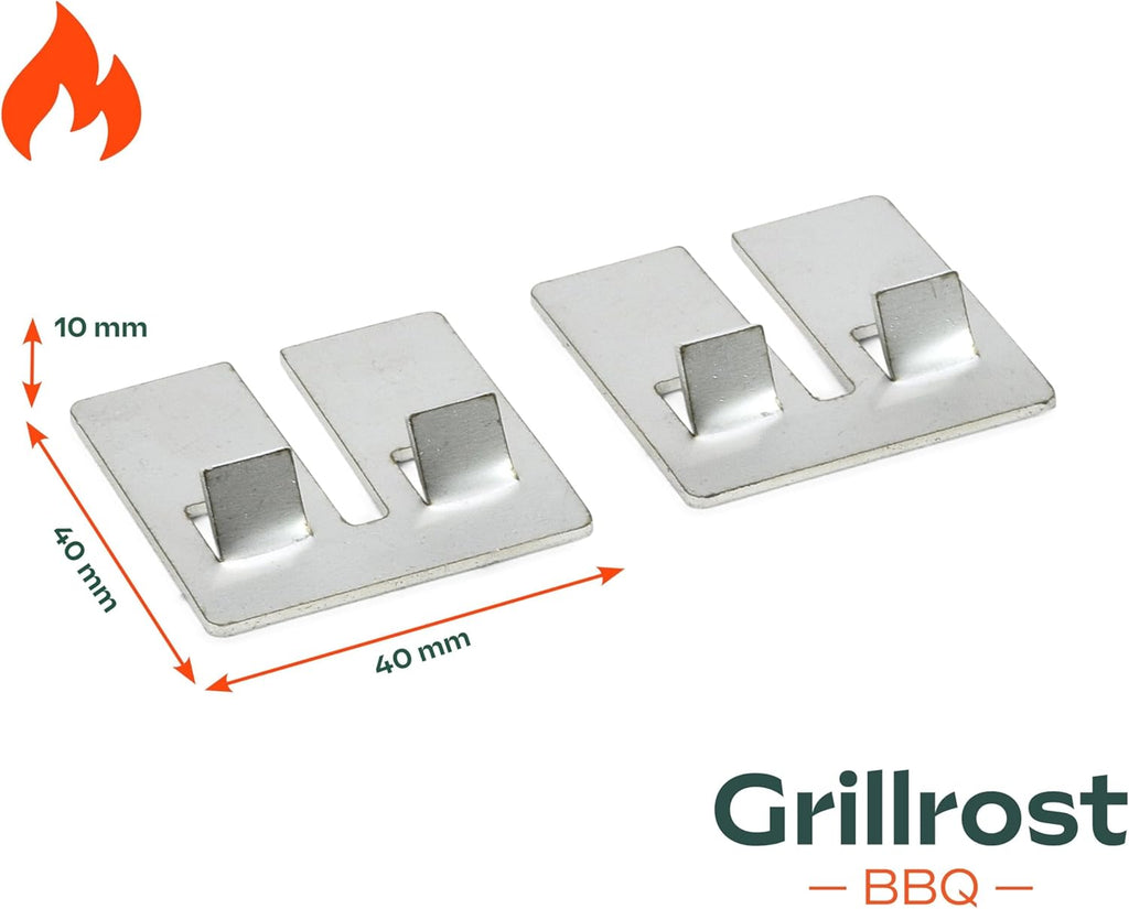 Griglie in acciaio inox per Weber Q300/3000 | lavabili in lavastoviglie - set da 2 pezzi