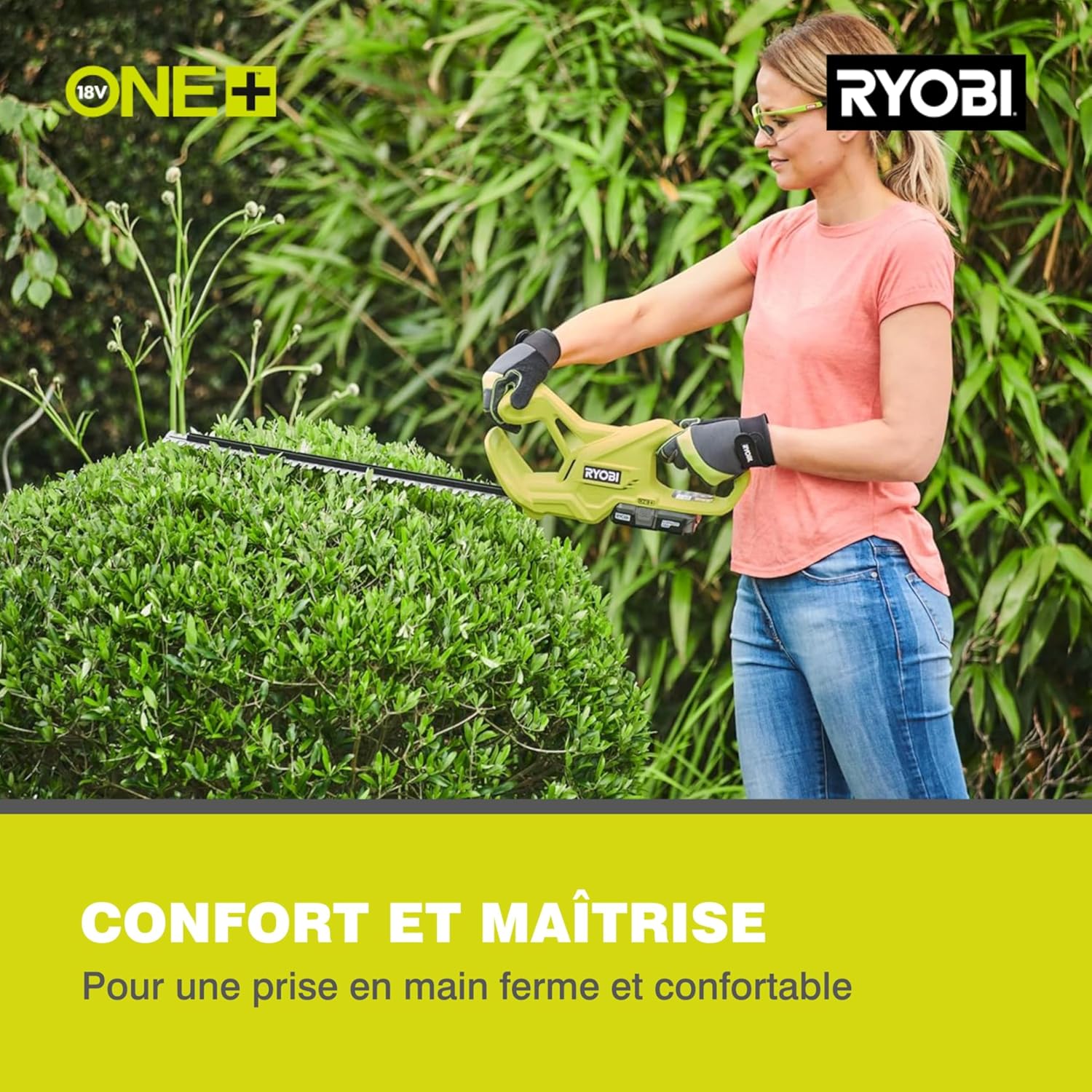 Ryobi RY18HT50A Ak­ku-He­cken­sche­re ONE+ 18 V | MES­Ser­län­ge 50 cm | ohne Akku & Ladegerät