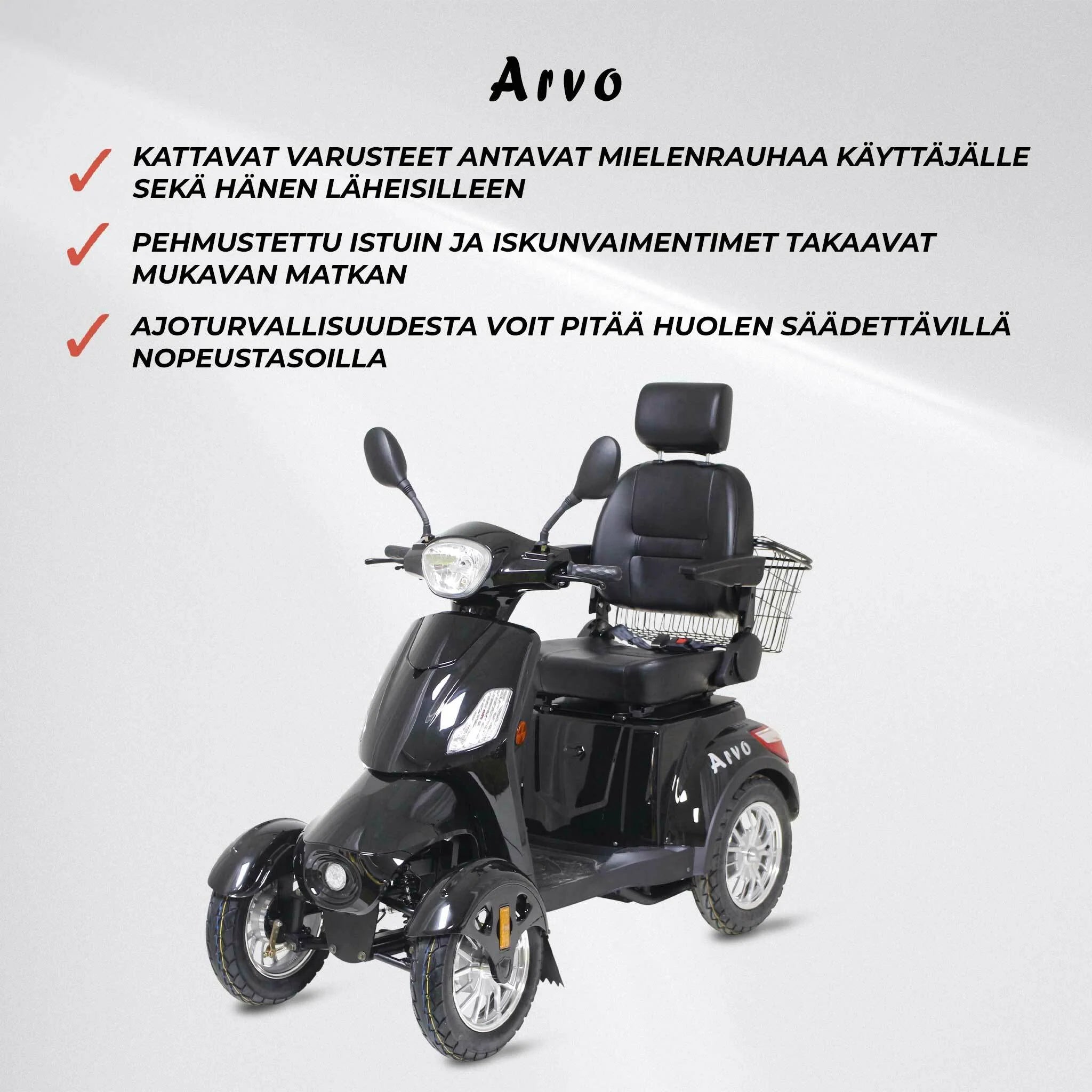 Arvo Seniorenmobil P400 Nero