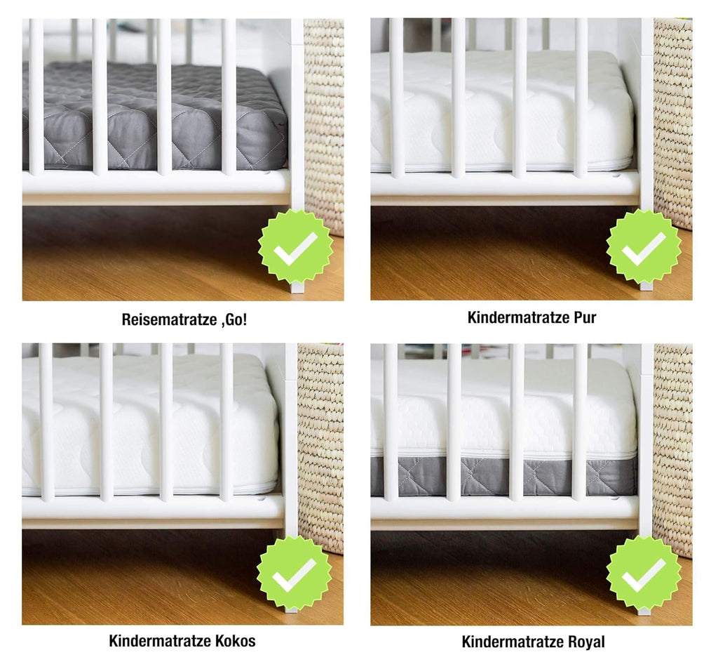 Ehrenkind® Kindermatratze Pur | Baby Matratze 80x200 Standard 100 by OEKO-TEX | Babymatratze 80x200 aus hochwertigem Schaum und Hygienebezug