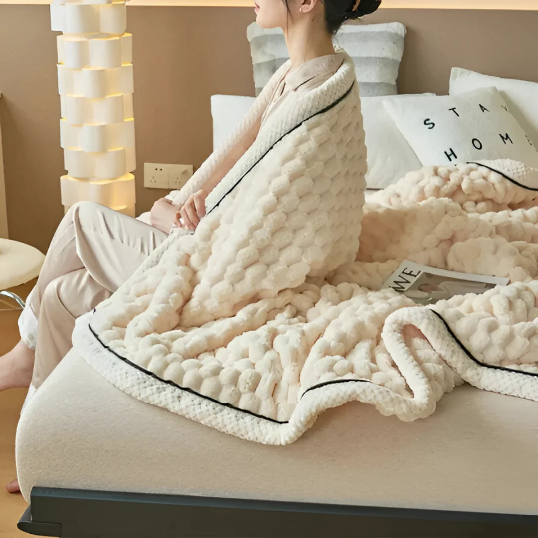 Premium FleeceDream Decke – Gemütliche Fleecedecke für Sofa, Bett und unterwegs