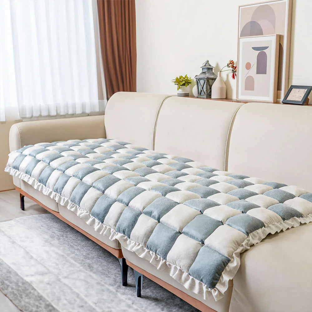 Kuschelige Karomuster Haustier-Decke für Sofa- und Mbel-Schutz