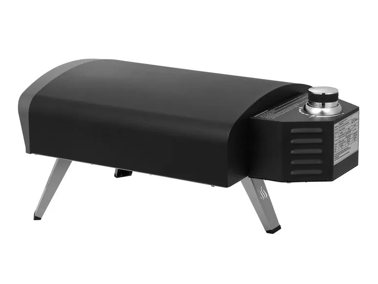 Forno pizza a gas "Burnsville" in acciaio inox, nero