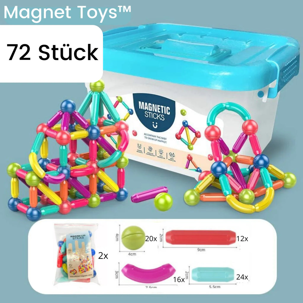 Giocattoli magnetici - Sviluppa la creatività - Bastoncini magnetici
