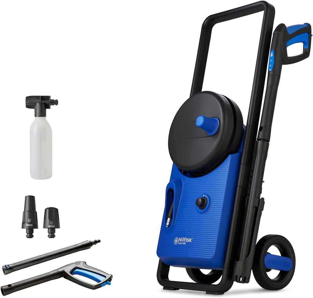 Nilfisk Core 140 Idropulitrice con PowerControl - Idropulitrice per la pulizia di aree esterne e il lavaggio auto (1800 W)