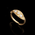 Kleine Erbsenschote - Ring Gold
