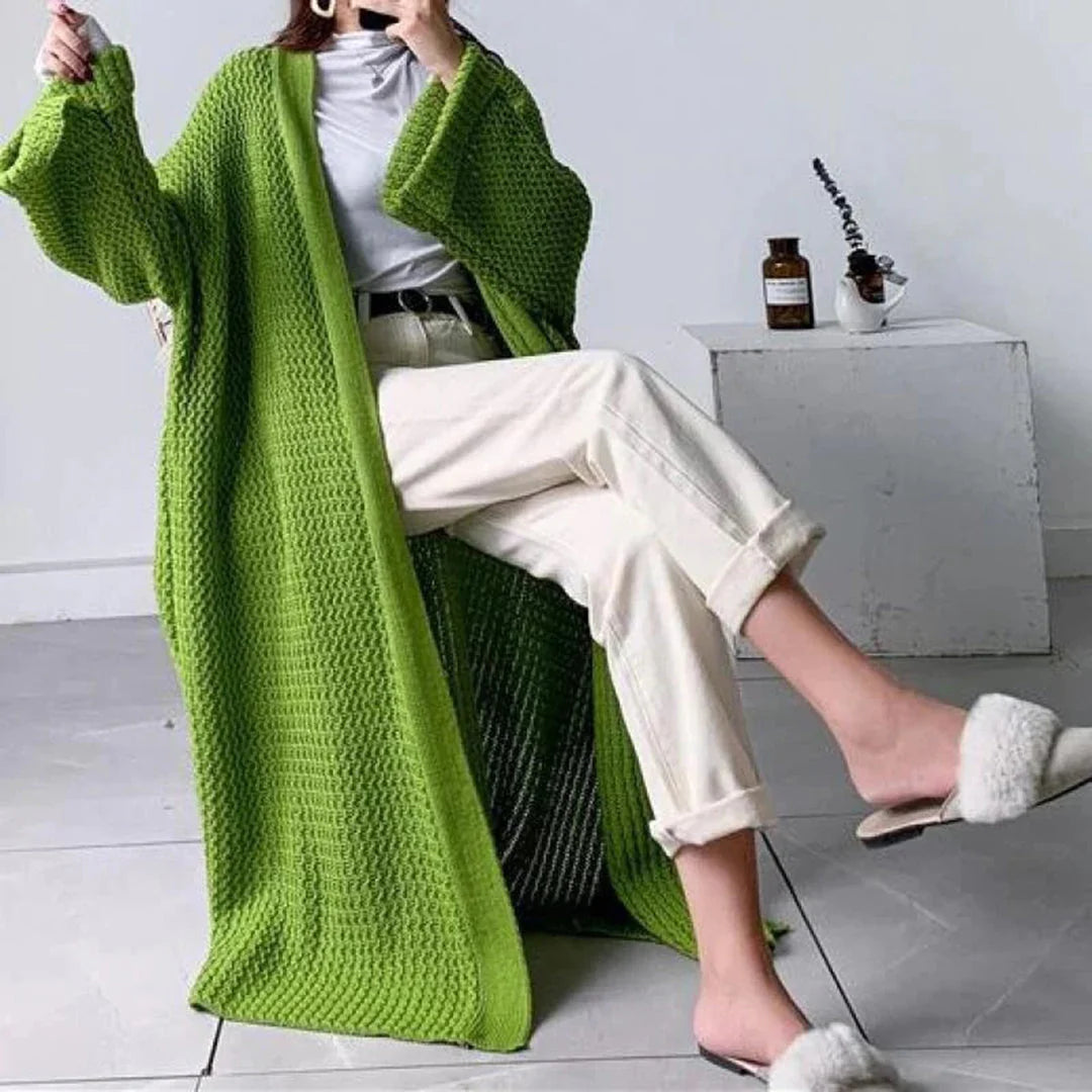 Cardigan lavorato a maglia beige per abbigliamento casual ed elegante