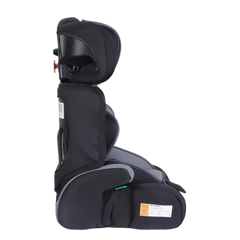 Kikid Kindersitz Basic 76-150cm R129, schwarz-grau