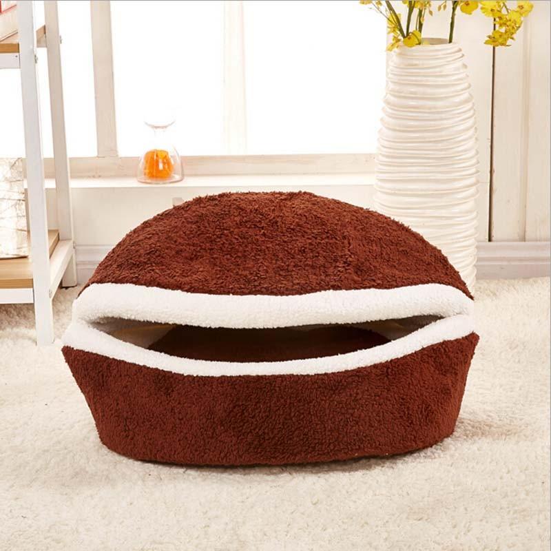 Gemütliches Bürgerfrmiges Kuschelbett mit Windschutz – Perfekter Rückzugsort für Haustiere