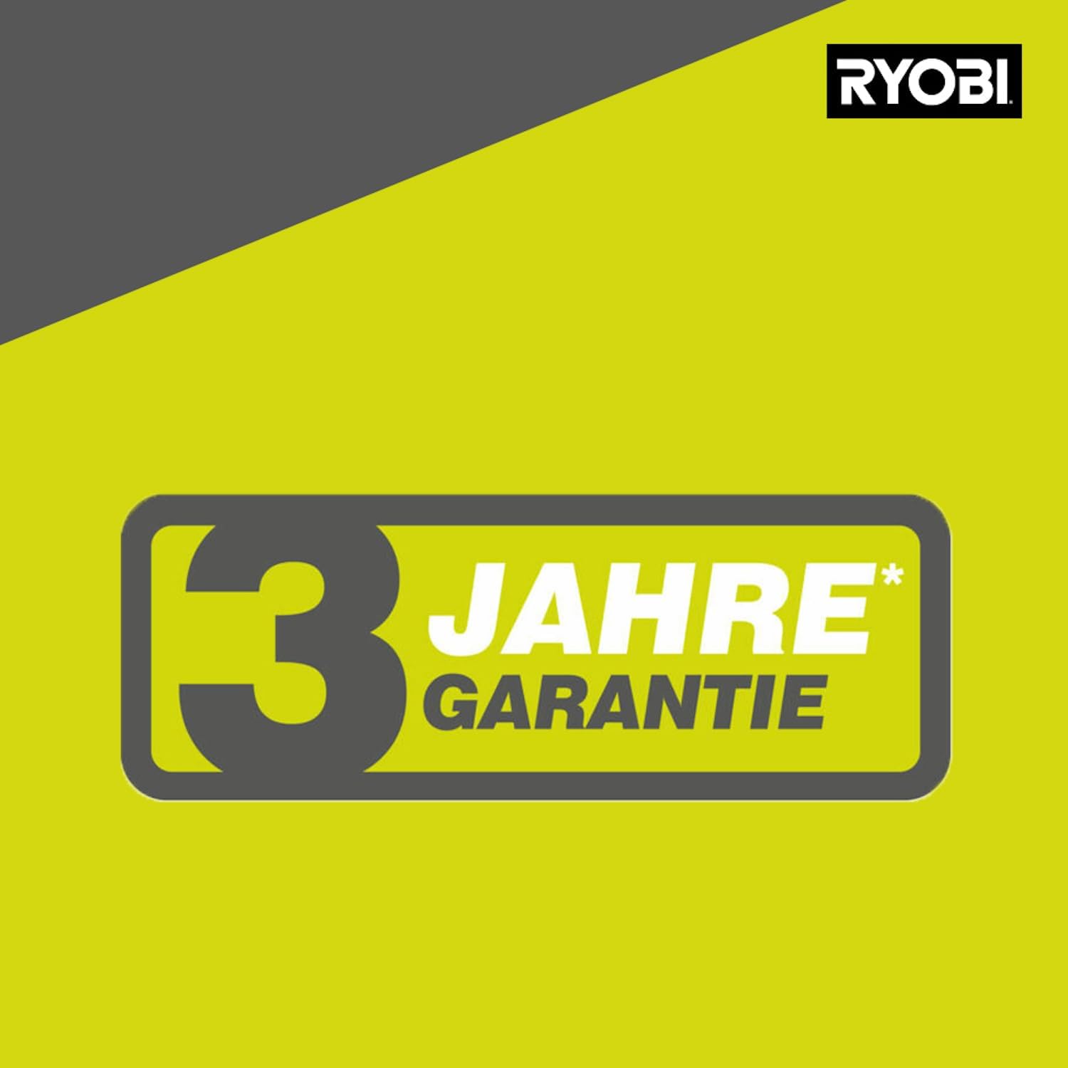 RYOBI 18 V ONE+ Akku-Rasentrimmer mit Radführung RY18LT33A-0 (33 cm Kantenschneidefunktion mit Fußsteuerung, Ø Fadenspule 1 x 1,65 mm, ohne Akku und Ladegerät)