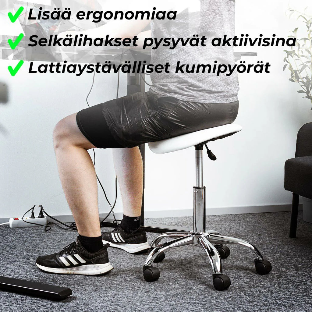 Sedia a sella Lykke Comfort, bianca
