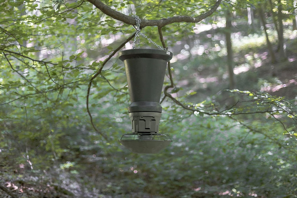 EUROHUNT Futterautomat Evolution, automatisierter Futterspender für Wildtiere, bis zu 6 Fütterungszeiten einstellbar, einstellbare Motordrehzahl, bis zu 30 Sekunden Lange Fütterungsintervalle