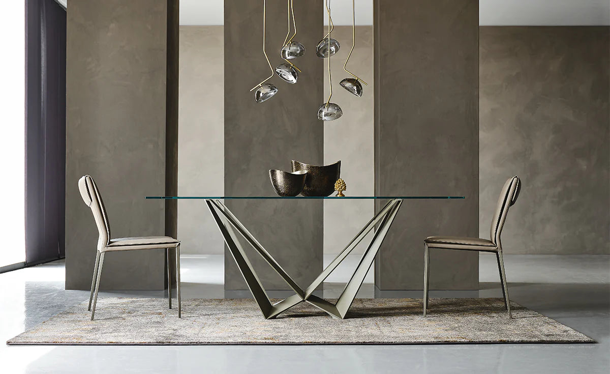 Cattelan Italia Tavolo da pranzo Skorpio Glas, rettangolare