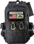ActiveDoodie Wickeltasche mit taktischer Vorteilspackung, Wickelunterlage, Kinderwagengurte, Babyflaschen-Tasche, Dad Squad Patches, Herren-Wickeltasche