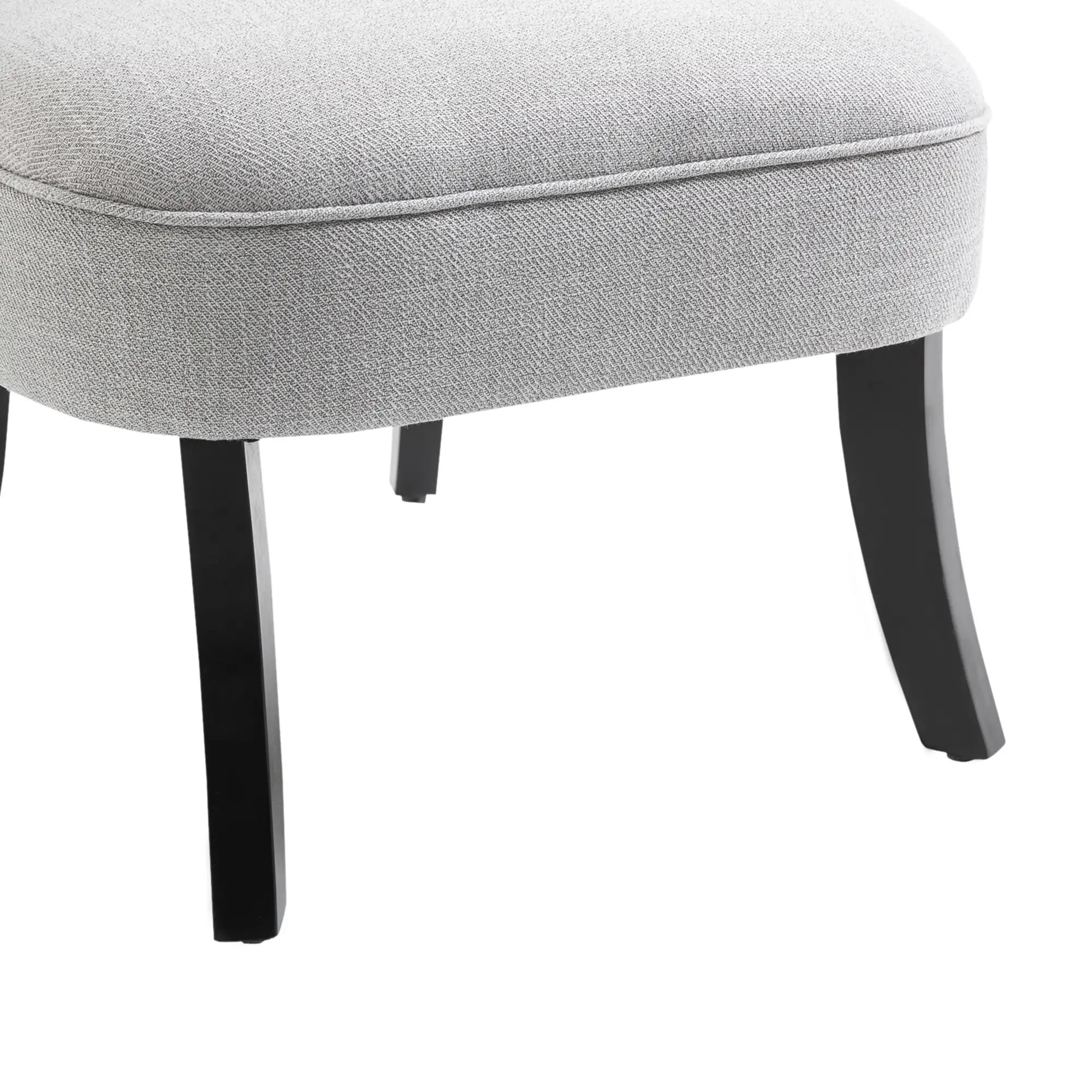HOMCOM Poltrona imbottita stile vintage con cuscino schienale effetto lino Grigio