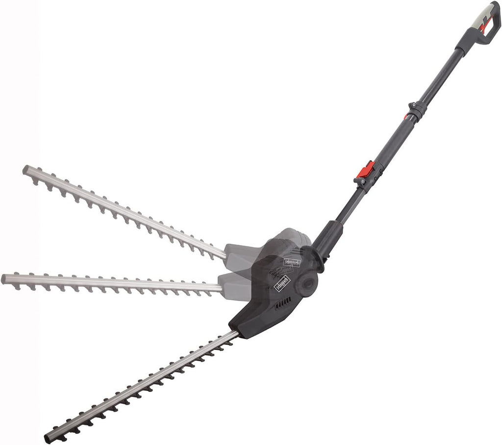 Scheppach Troncarami telescopico elettrico e tagliasiepi TPX710 | 230V 710W | estensibile fino a 4,5m di altezza di lavoro | sistema di cambio rapido | mini motosega | lama ProCut | incl. imbracatura